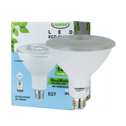 Bombillo LED Lumek E27 Eco Par38 14.5-15W 6500K IP65