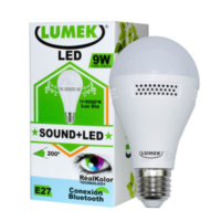 Bombillo LED Lumek E27 Sound 9W 6500K